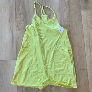 Free People Hot Shot Romper Limeade Size Medium NWT